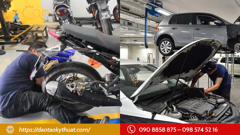 so-sanh-nghe-sua-xe-may-va-sua-o-to